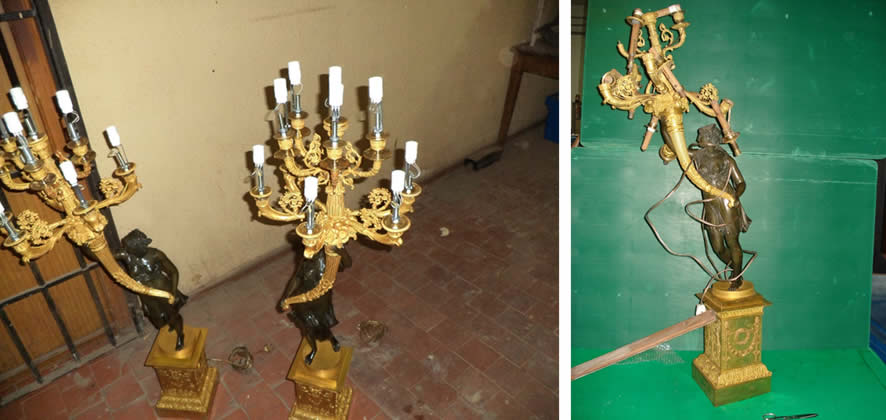 El arte de devolver la luz al pasado: restauración de una lámpara histórica en la Casa del Labrador