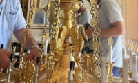 Restauración de lámparas en la Casa del Labrador